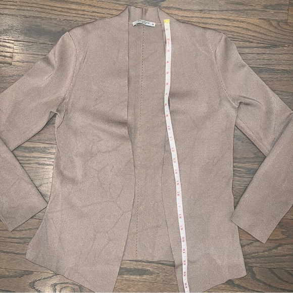 MM Lafleur Cardigan Jacket 'Woolf Jardigan' Taupe Size XS Career Office - Picture 3 of 6